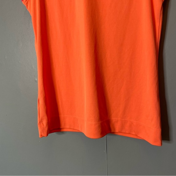 Callaway Women's Orange Sleeveless Tank Top with pink trim size medium golf tank - Picture 7 of 7